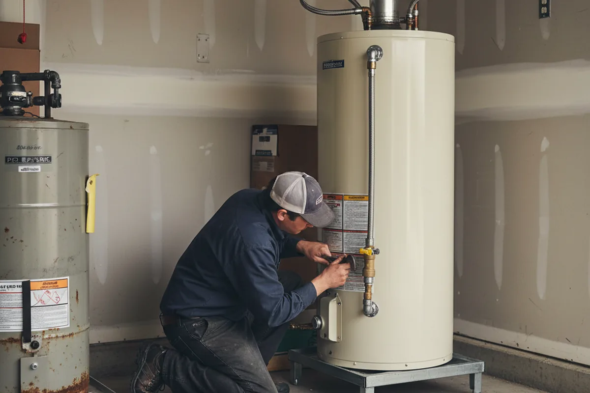 Water heater and shutoff valve replacement in Grant